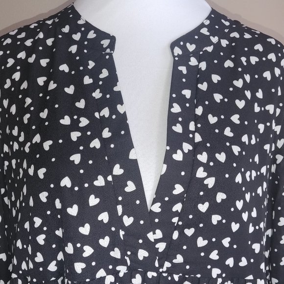 NWOT Quicao Baby Doll Drop Waist Lined Dress - Picture 3 of 8